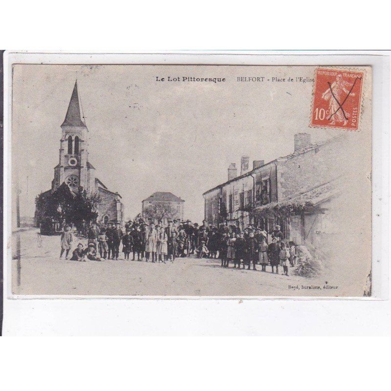 BELFORT: place de l'église - très bon état