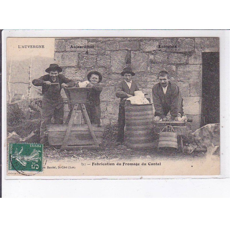 SAINT-CERE: fabrication du fromage du cantal - état