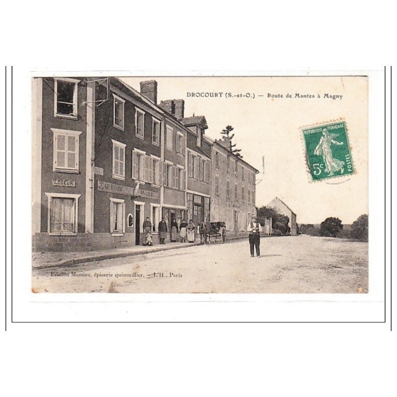 DROCOURT : route de mantes a magny - tres bon état