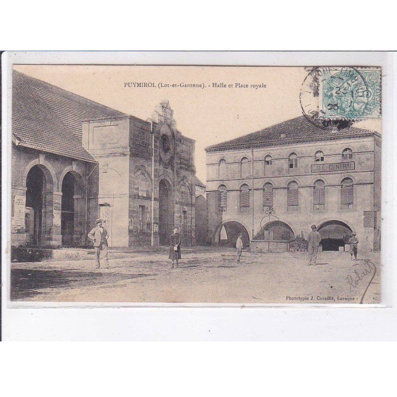 PUYMIROL: halle et place royale - très bon état