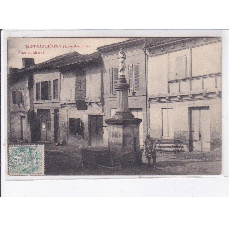 SAINT-BARTHELEMY: place du marché - très bon état