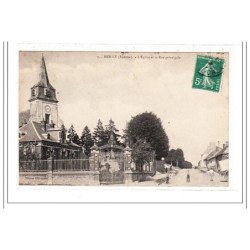 HEILLY : l'eglise et la rue principale - tres bon état