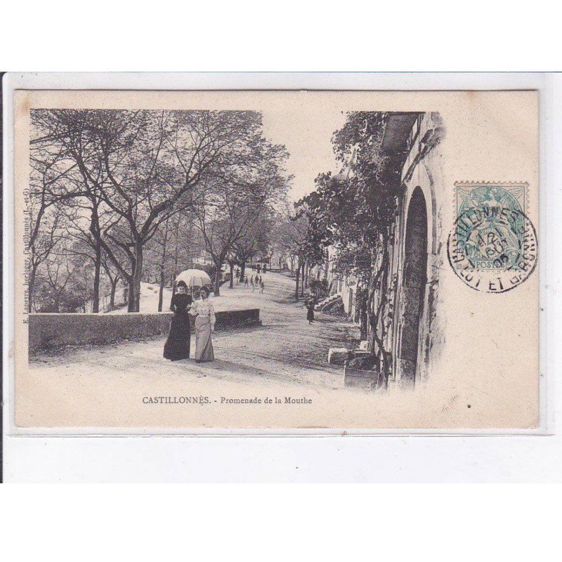 MARMANDE: fête du foulard 1908, offert par les magasins "au petit paris" - très bon état