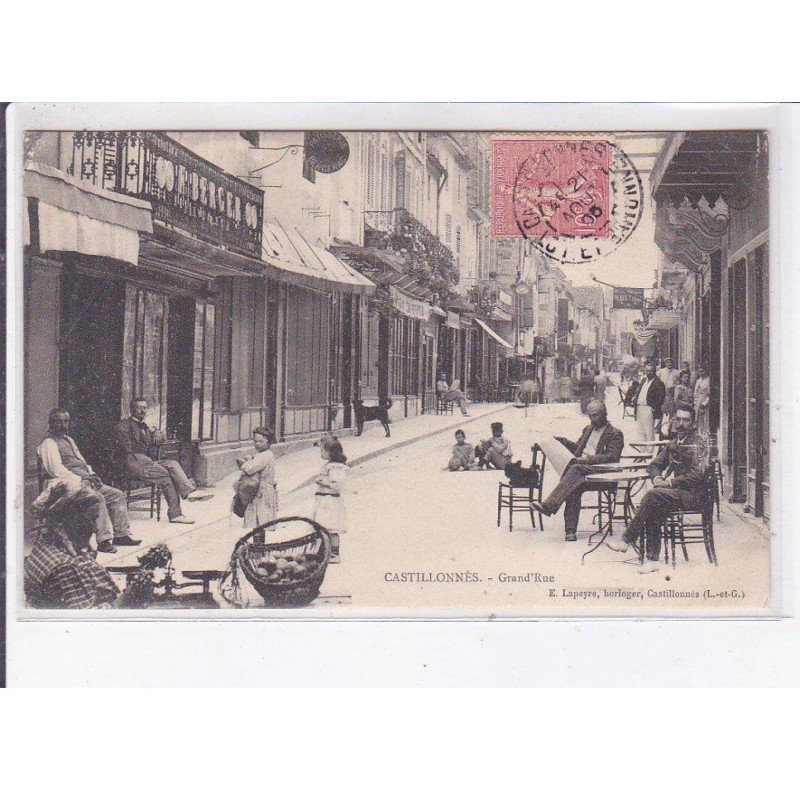 CASTILLONNES: grande'rue - très bon état CASTILLONNES: grande'rue - très bon état