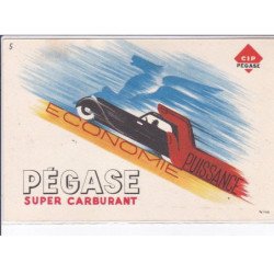 PUBLICITE : supercarburant PEGASE lot de 7 cartes postales semi-modernes (automobile)- très bon état