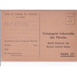 PUBLICITE : supercarburant PEGASE lot de 7 cartes postales semi-modernes (automobile)- très bon état