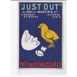 PUBLICITE : "Just Out" de Day et Martin's - pate pour chaussure - très bon état