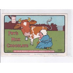 PUBLICITE : Fry's Milk Chocolate (vache - chocolat)- très bon état