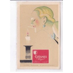 PUBLICITE : Gitanes Vizir (cigarettes) illustrée par René VINCENT - très bon état