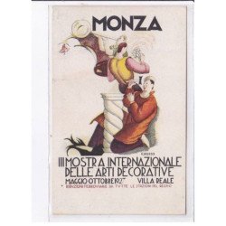 PUBLICITE : Monza - 3ème mostra internazionale delle arti decorative 1927 (ROSSO) - très bon état