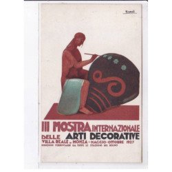 PUBLICITE : Monza - 3ème mostra internazionale delle arti decorative 1927 (NIZZOLI) - très bon état