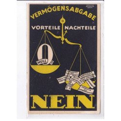 PUBLICITE : Vermogensabgabe vorteile nachteile "Nein" - très bon état