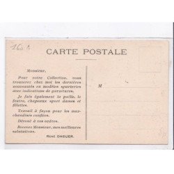 PUBLICITE : René DAGUER dessinateur - modeliste à Paris rue de Cléry - très bon état