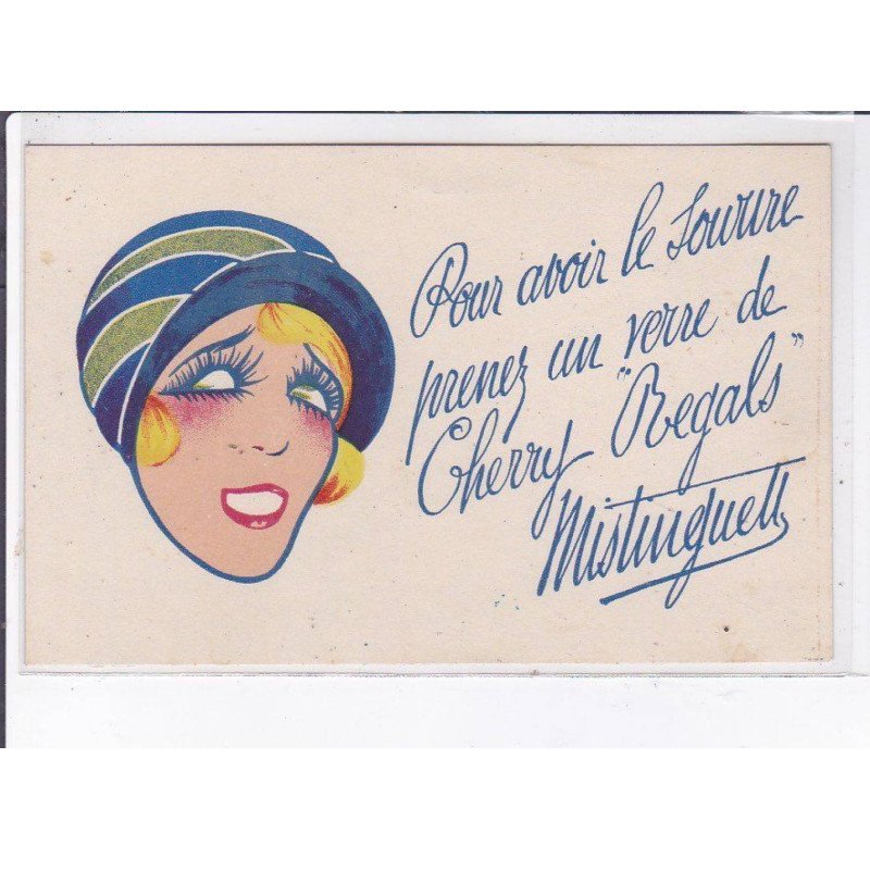 PUBLICITE : Le cherry regals (Mistinguette - Versailles et Nuits St Georges) illustrée par Gesmar - très bon état