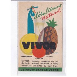 PUBLICITE : désaltérant VIVOR (fruits) - très bon état