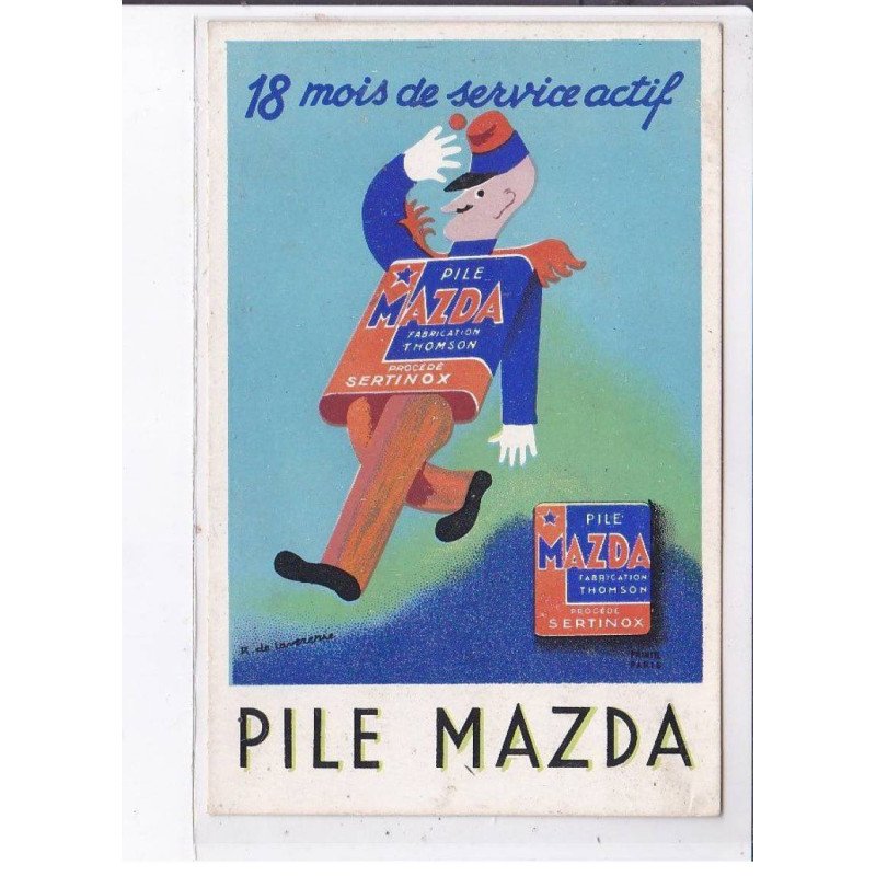 PUBLICITE : pile Mazda - très bon état