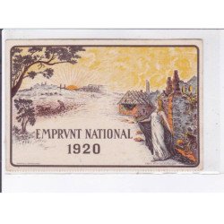 PUBLICITE : emprunt national 1920 illustrée par Marcel Vuillaume - très bon état