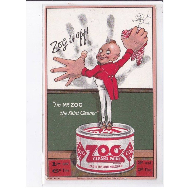 PUBLICITE : Zog cleans paint (enfant)- très bon état