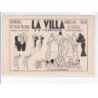 PUBLICITE : La Villa  (ex-cigogne)- dancing american bar à Montparnasse (Paris) - orchestre Carlito - très bon état
