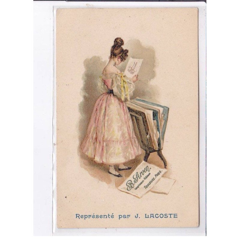 PUBLICITE : imprimeur - éditeur de cartes postales SIRVEN à Toulouse - très bon état