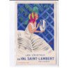 PUBLICITE :  les cristaux du Val saint Lambert (Belgique) - très bon état