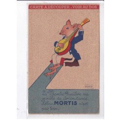 PUBLICITE : Les produits MORTIS (dératiseur) illustré par Louis GOUGEON - très bon état