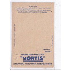 PUBLICITE : Les produits MORTIS (dératiseur) illustré par Louis GOUGEON - très bon état