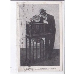 PUBLICITE : Dranem et son Radiola SFER 20 (TSF) - très bon état