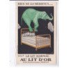 PUBLICITE : magasin "au Lit d'Or" rue Rambuteau à Paris (éléphant - matelas) - très bon état
