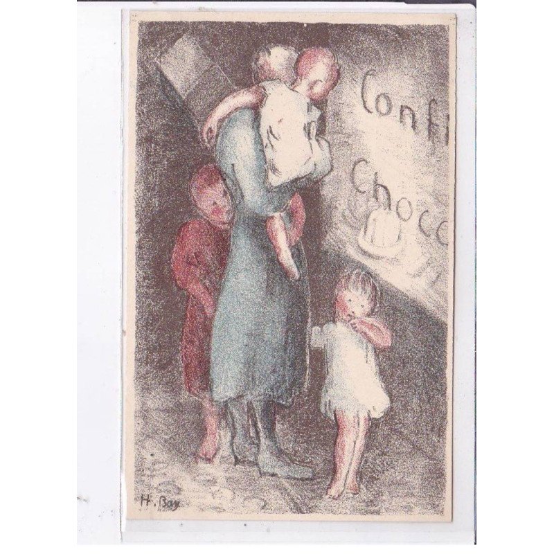 PUBLICITE : Arbeiter kinderwoche - (semaine du travail des enfants) - illustré par BAY - très bon état