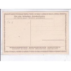 PUBLICITE : Arbeiter kinderwoche - (semaine du travail des enfants) - illustré par BAY - très bon état