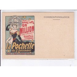 PUBLICITE : loterie - la pochette du 5 décembre - très bon état