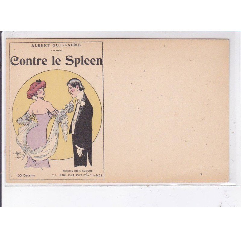 PUBLICITE : roman "Contre le spleen" par Willy - illustrée par GUILLAUME - très bon état