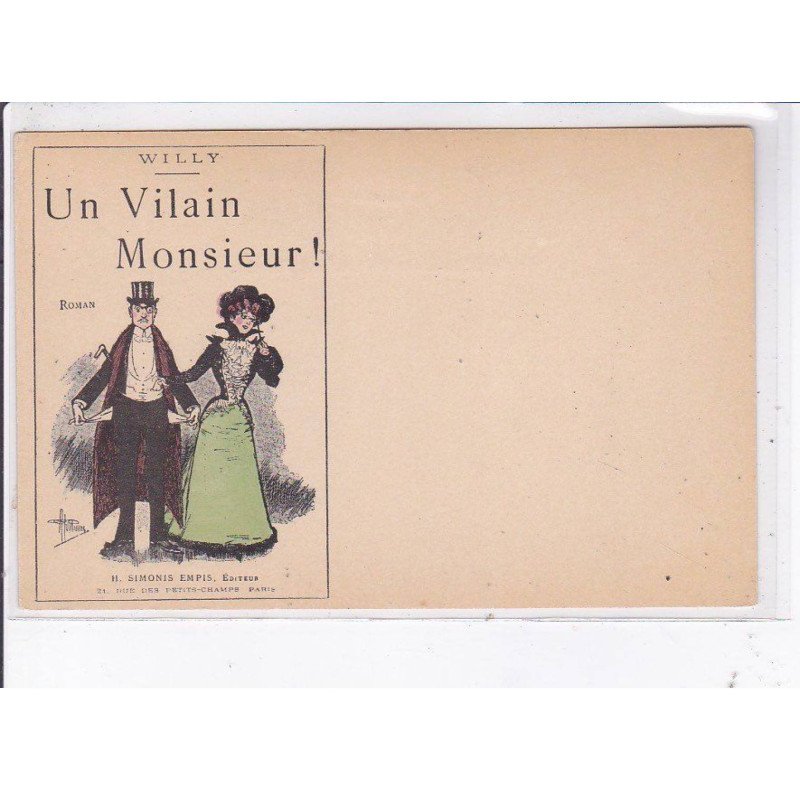 PUBLICITE : roman "Un vilain monsieur" par Willy - illustrée par GUILLAUME - très bon état