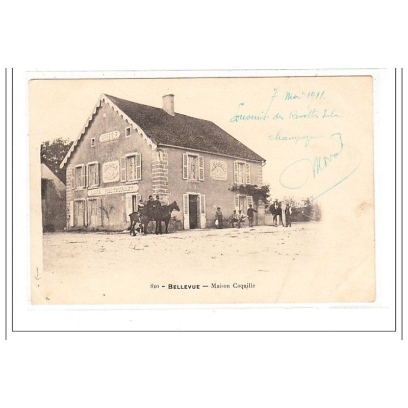 BELLEVUE : maison coquille (revolte de la Champagne) - état