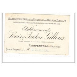 CARPENTRAS : manufacture generale d'ustensiles du menage en ferblanc, specialités de la maison - tres bon état