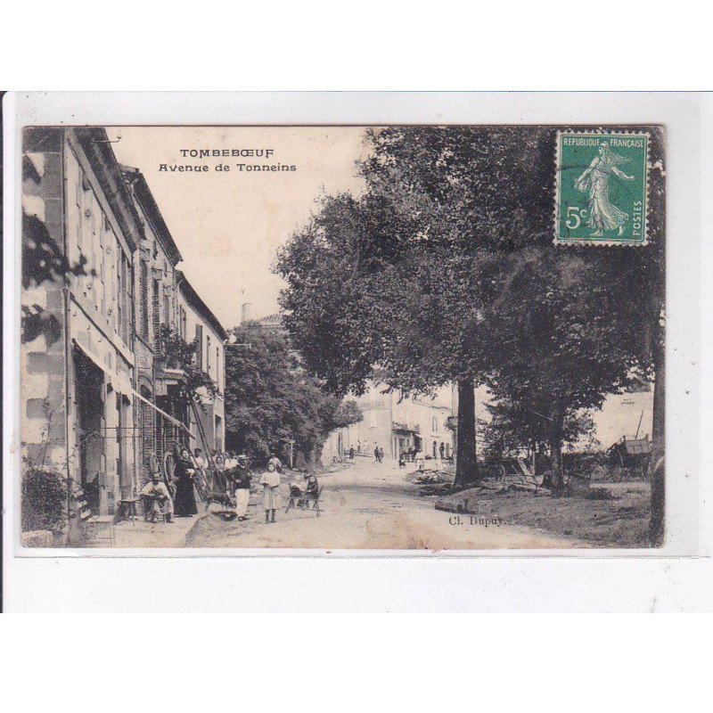 TOMBEBOEUF: avenue de tonneins - état TOMBEBOEUF: avenue de tonneins - état