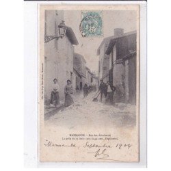 MARMANDE: rue des adouberies, la grêle 1903 - état