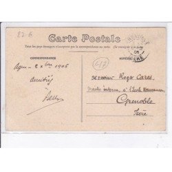 AGEN: fêtes présidentielles 1906, pose de la première pierre du théâtre ducourneau par Pr de république - très bon état