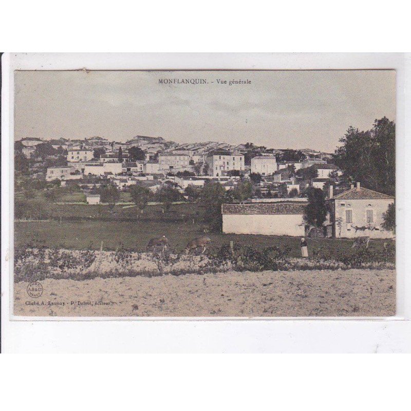 MONFLANQUIN: vue générale - très bon état