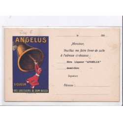 PUBLICITE : Liqueur ANGELUS des Salésiens de Dom Bosco  (carte double) illustrée par Leonetto CAPPIELLO - très bon état