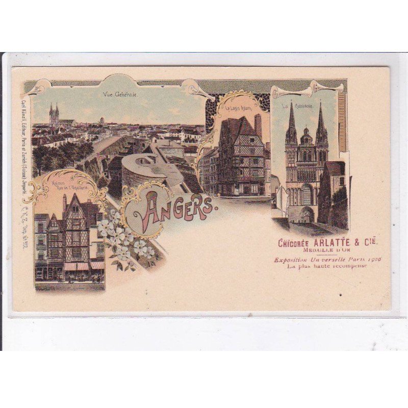 ANGERS: chicorée arlatte et cie, exposition un verselle paris, 1900, la plus haute recompense - très bon état