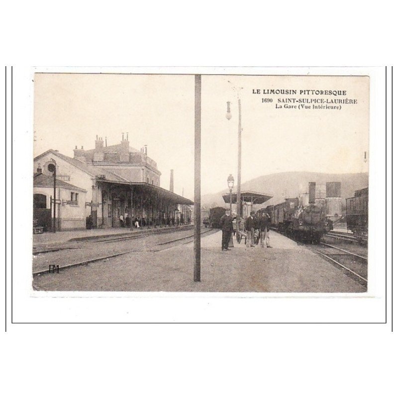 SAINT-SULPICE-LAUNIERE : la gare - tres bon état