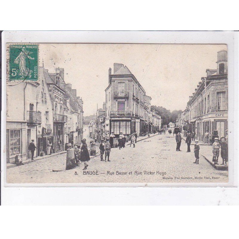 BAUGE: rue basse et rue victor hugo - état