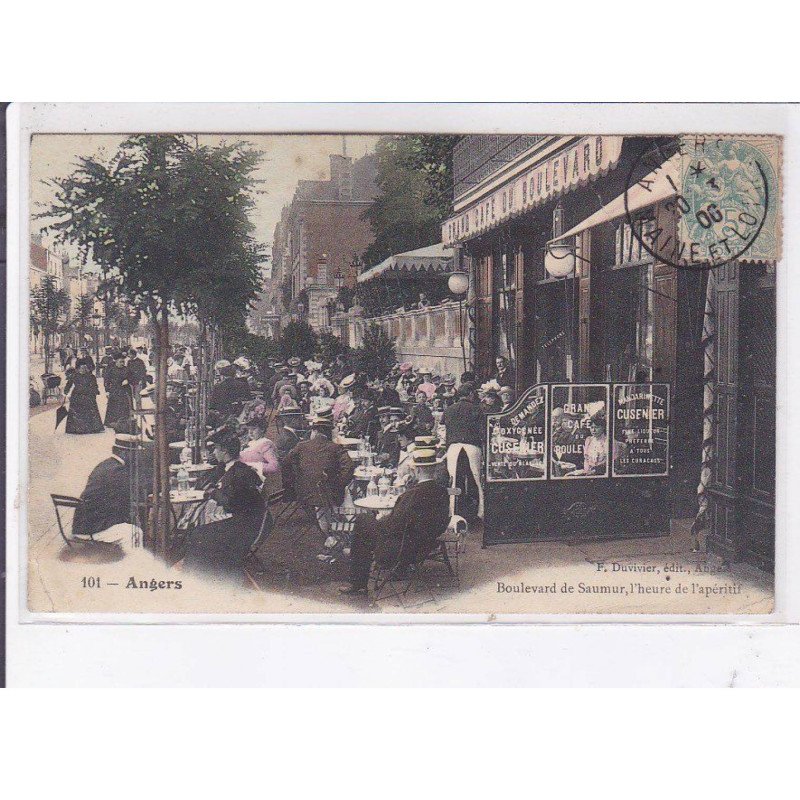 ANGERS: boulevard de saumur, l'heure de l'apéritif - état
