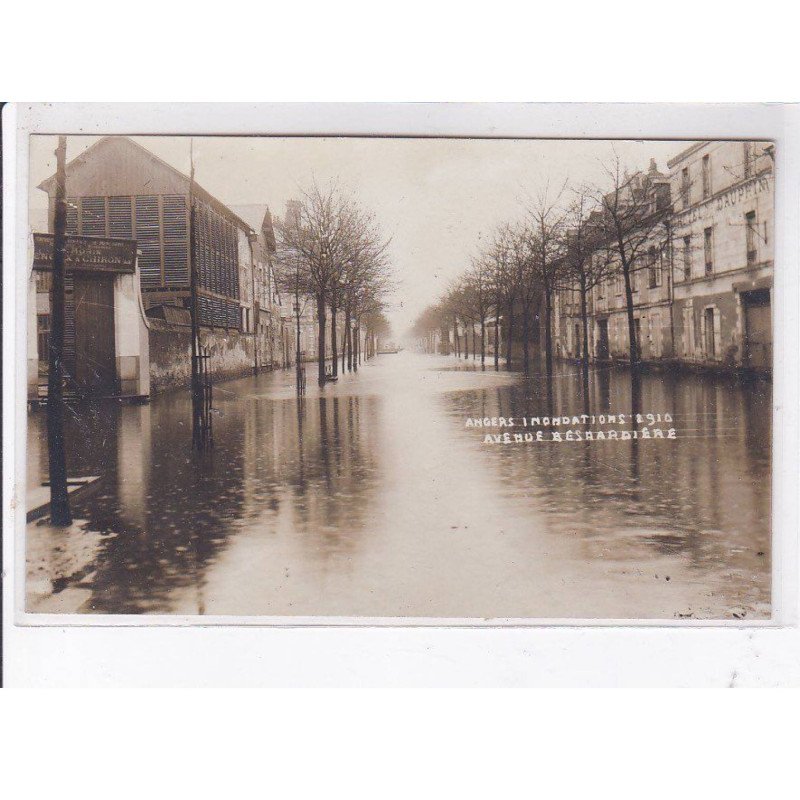 ANGERS: inondations 1910, avenue résardière - très bon état