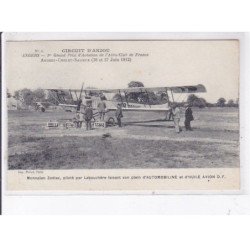 ANGERS: circuit d'anjou, 1er grand prix d'aviation de l'aéro-club de france, monoplan zodiac, labouchère - très bon état