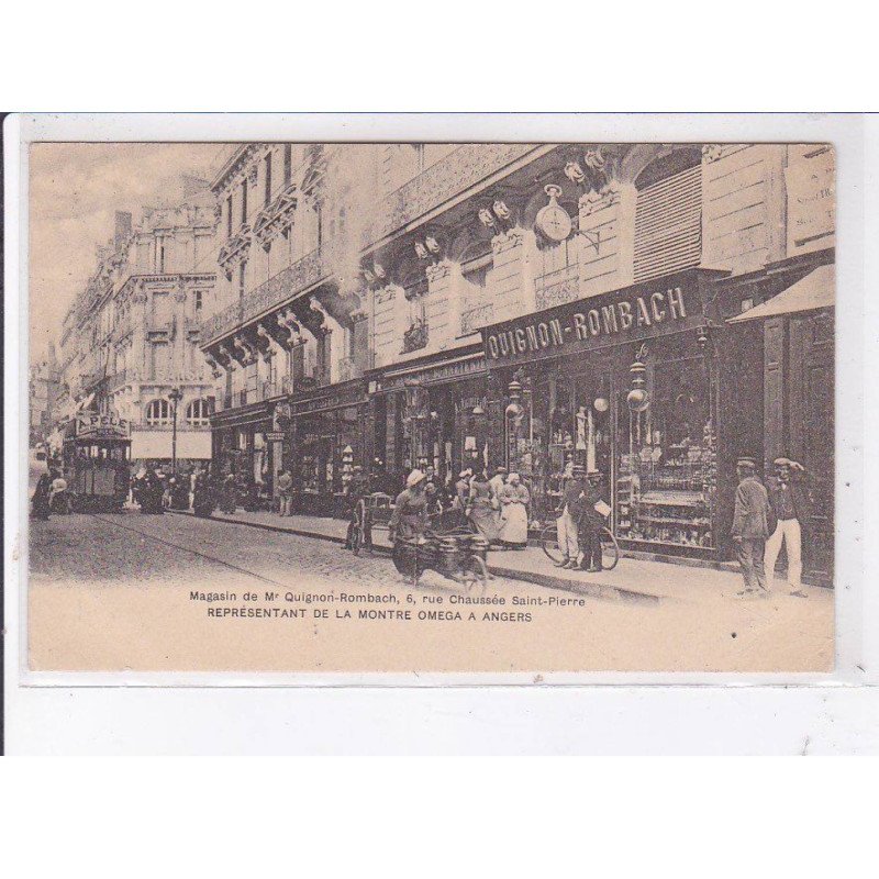 ANGERS: magasin de Mr. Quignori-rombach, représentant de la montré omega - très bon état