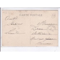MONTREUIL-BELLAY: catastrophe du 23 novembre 1911, les funérailles solennelles, les corbillards sortant - très bon état