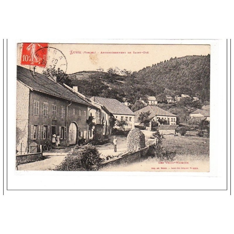 VOSGES : la place de la fete - tres bon état